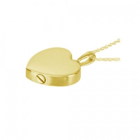 Ship Now 14K Golden Love Solid Gold Pendant
