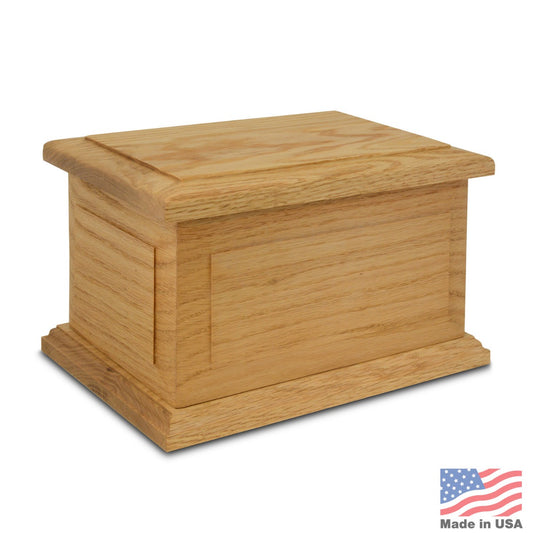 Shasta Oak Wood Urn