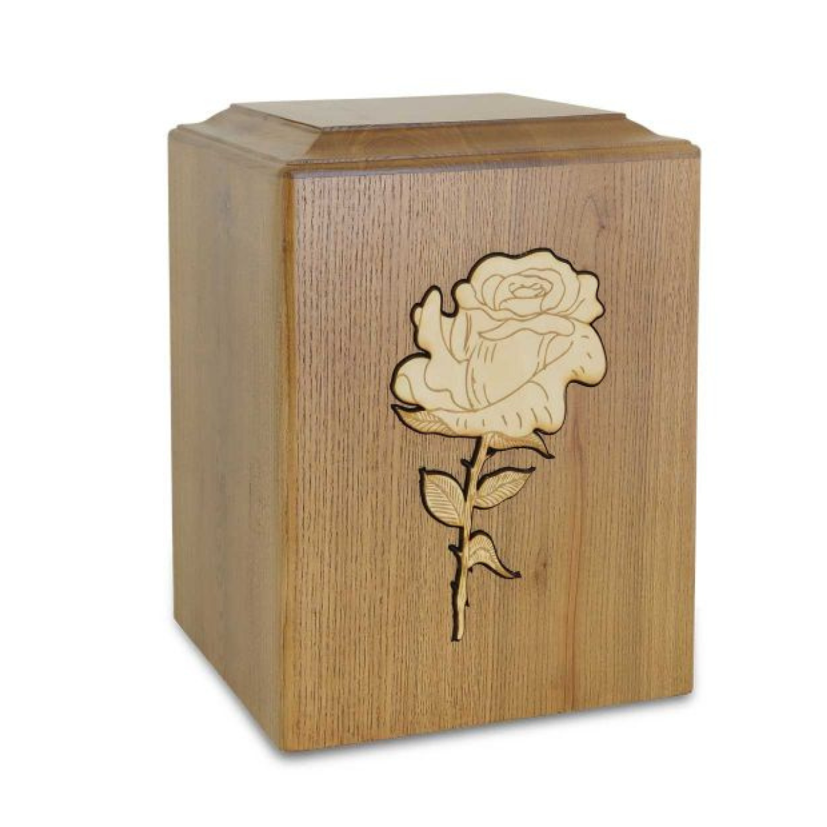 Golden Rose Wood Urn