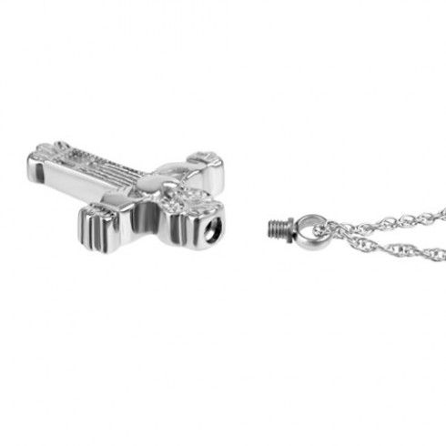 Silver Claddagh Cross Pendant Urn