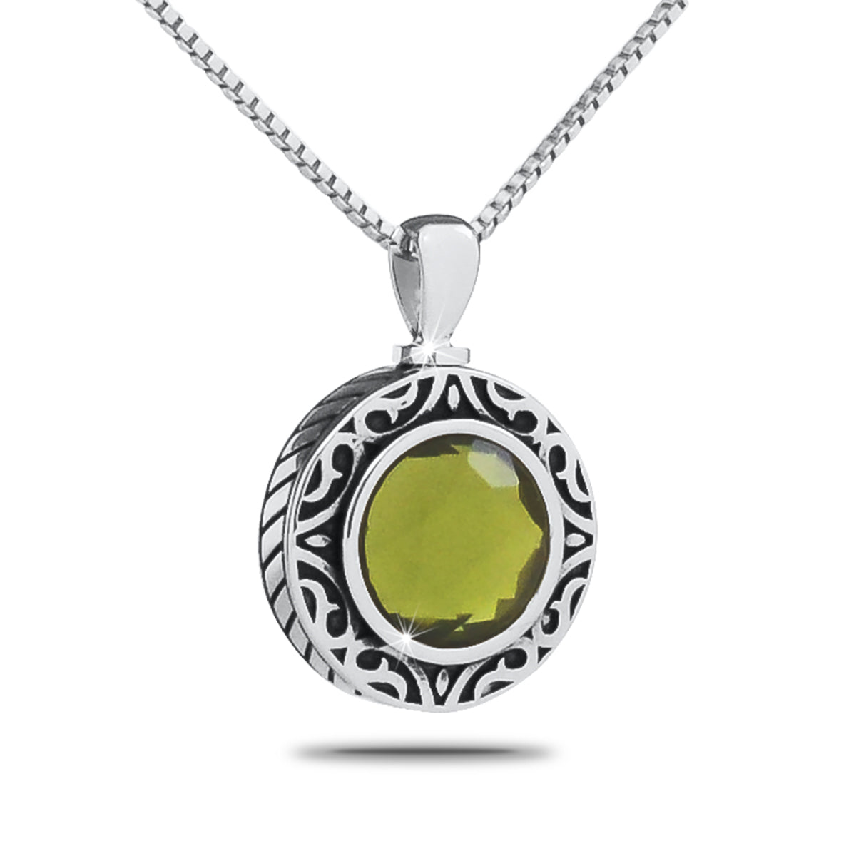 August Light Green Silver Keepsake