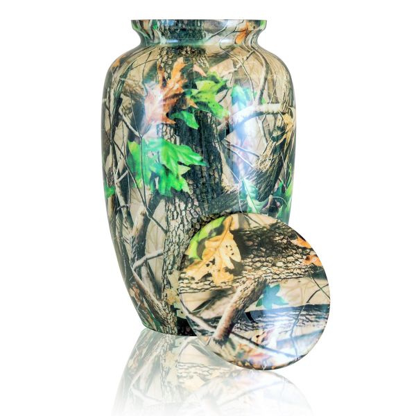 Timeless Camo Brass Urn